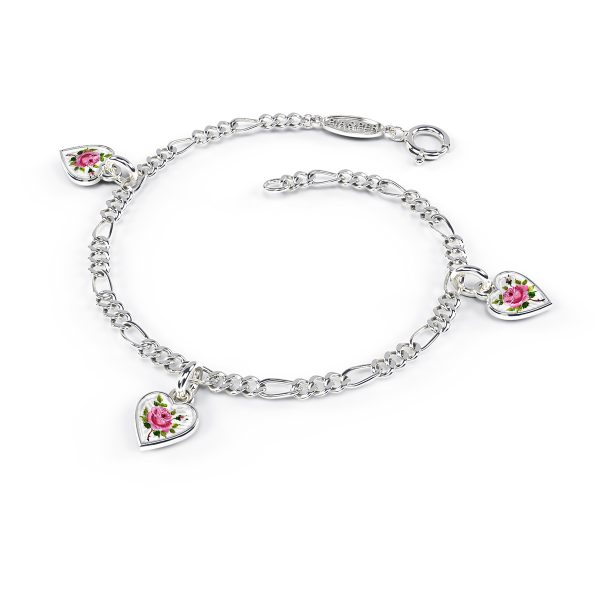 Charms-Armbånd I Sølv - Rose