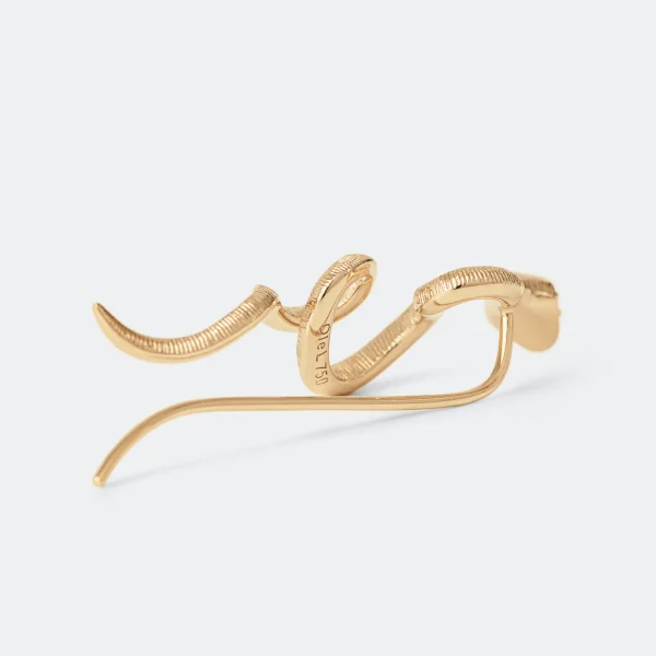 Ørepynt Snakes 18 Kt gult gull - Bilde 2