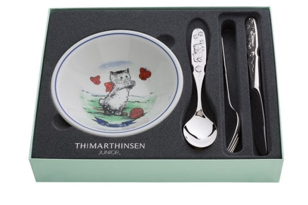 3 Deler M/ Porselenskål  (Skål Kr. 0