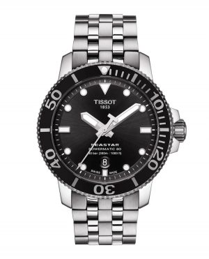 Seastar/Gr/A/Steel+Black Cer/Black Dial