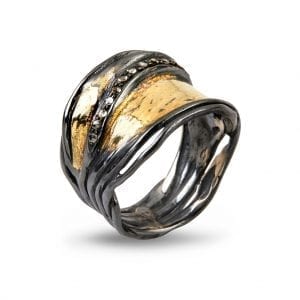 Birdie Ring Nebula Pavé Slim 0