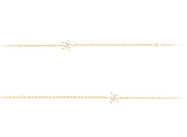 Collier Shooting Stars 18 Karat Gull