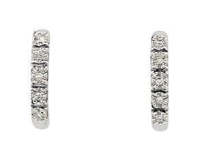 Hvitt Gull Creol M/ 10 Diamanter Totalt 0