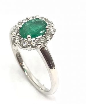 Hvittgull Rosett Ring M/ 0