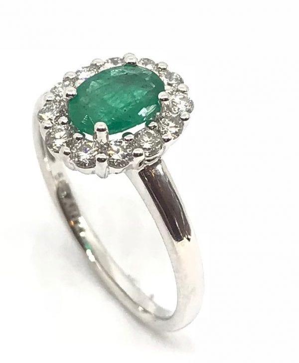 Hvittgull Rosett Ring M/ 0