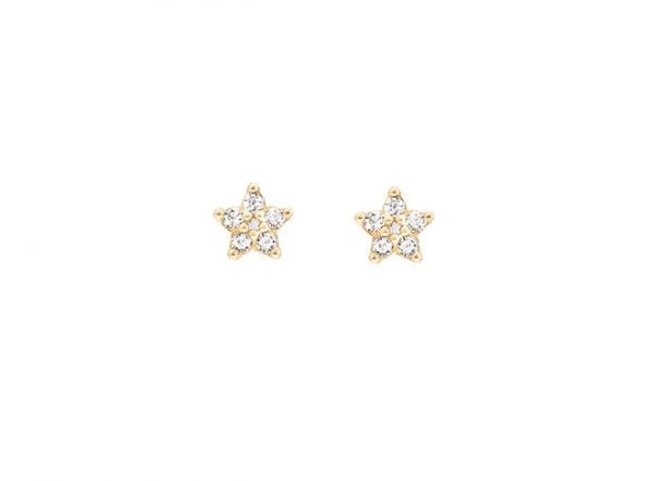 Ørestikker Shooting Stars (Mini) 18 Karat Gull 12 Brill. I Alt 0.12 Ct Tw.Vs Blank
