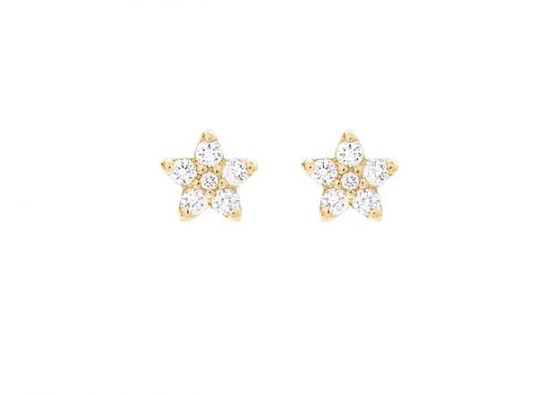 Ørestikker Shooting Stars (Stor) 18 Karat Gull 12 Brill. I Alt 0.54 Ct Tw.Vs Blank