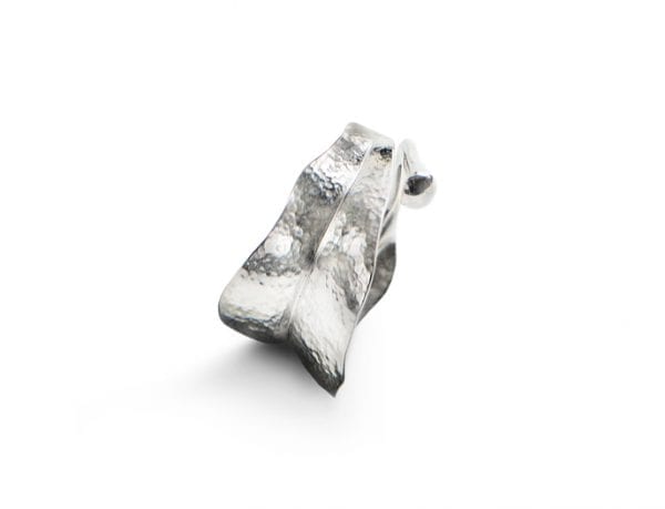 Ring Blad Medium Sølv Polert