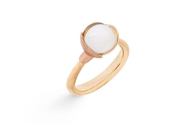 Ring Lotus Nr.1 Hvit Månesten