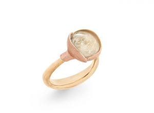Ring Lotus Nr.2 18K Rutillkvarts