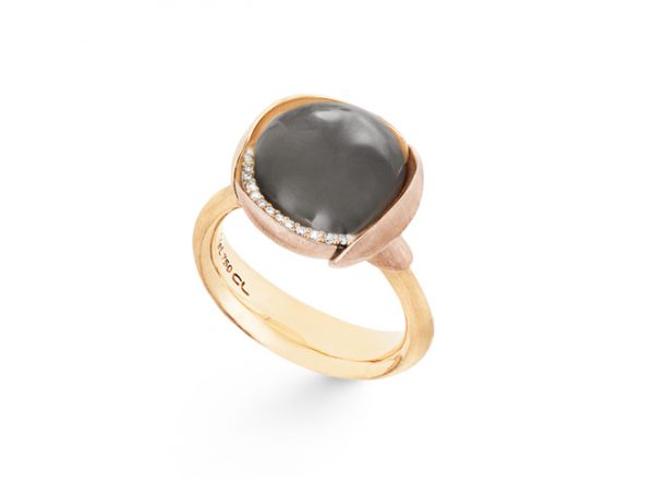 Ring Lotus Str.3 Grå Månesten