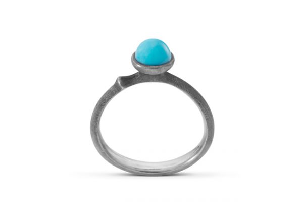 Ring Lotus Tiny Sterling Turkis