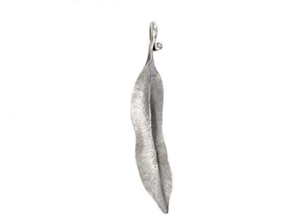 Vedheng Lille Leaves Sterling Lett Oxidert