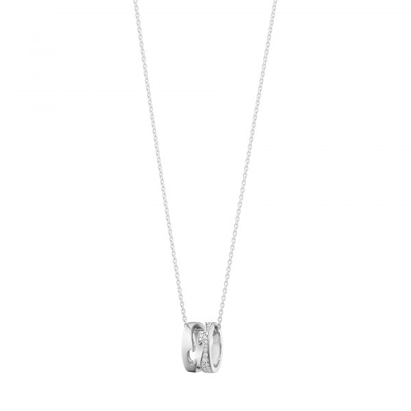 Fusion åpent anheng  hvittgull pavé 0.22 Ct