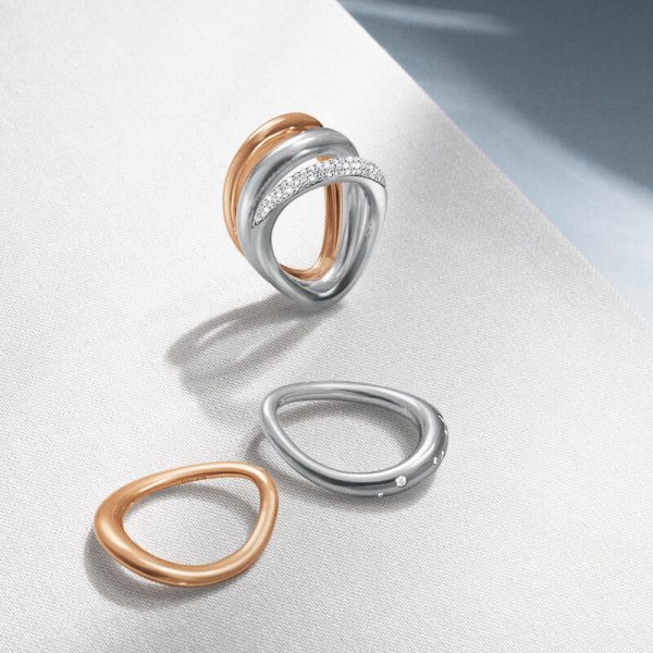 OFFSPRING Ring m/ diamanter - Bilde 2
