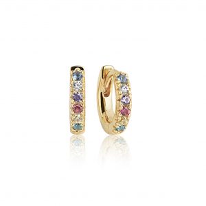 ELLERA Piccolo Earrings Gold plated Rainbow
