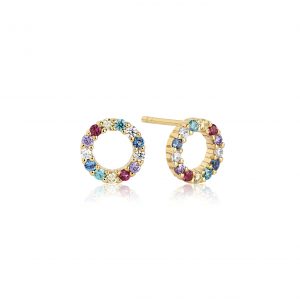 BIELLA Piccolo Earrings Gold plated Rainbow