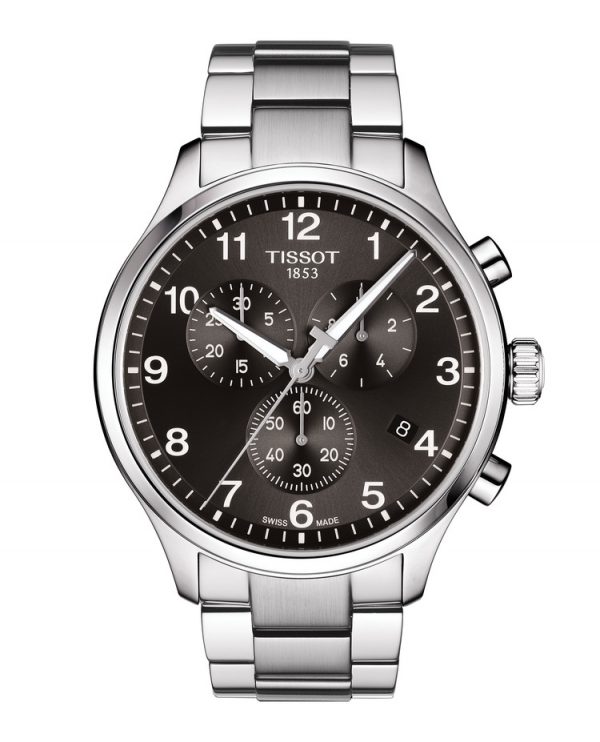 TISSOT CHRONO XL CLASSIC sort skive stål