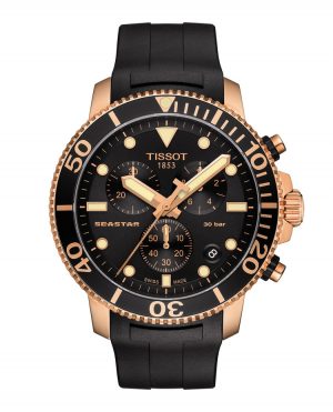 TISSOT SEASTAR 1000 CHRONOGRAPH Rose´m/ gummirem
