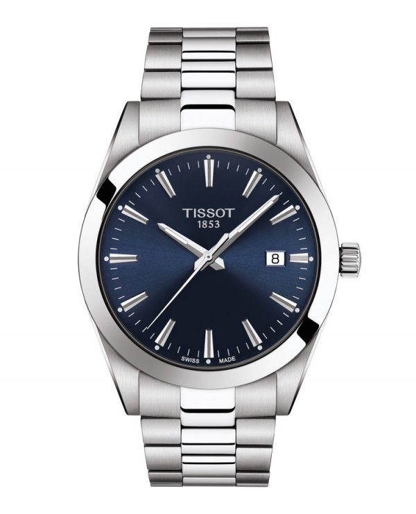 TISSOT GENTLEMAN quartz blå skive og lenke