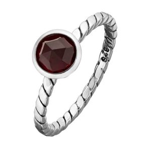 Sukkertopp ring, Roseslipt Granat