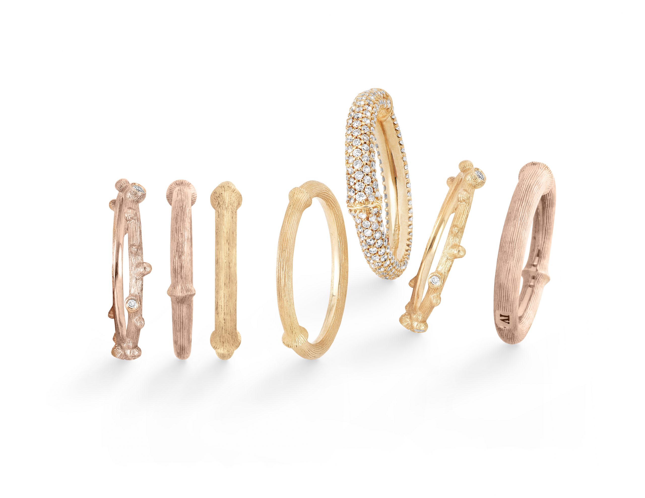 Nature ring  m/ diamanter - Bilde 2