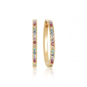 ELLERA X-Grande Earrings Gold plated Multicolour