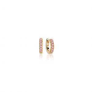 ELLERA Piccolo Earrings Gold plated Pink