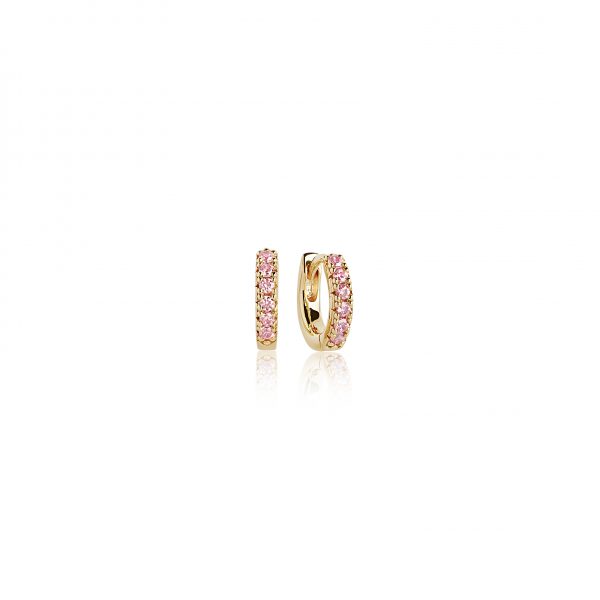 ELLERA Piccolo Earrings Gold plated Pink