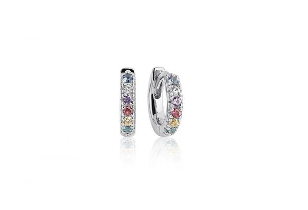 ELLERA Piccolo Earrings Silver Rainbow