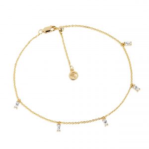 PRINCESS Ankle chain Gold plated