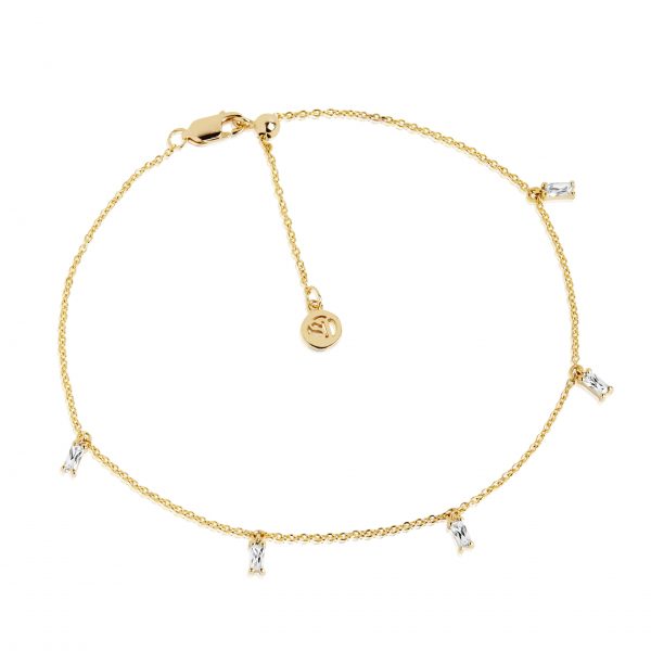 PRINCESS Ankle chain Gold plated