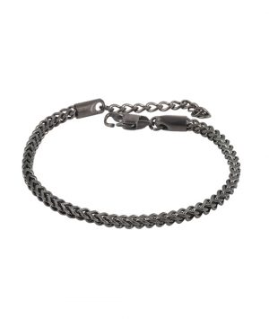 Iggy smal armbånd gun metal