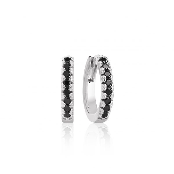 ELLERA Medio Earrings Silver Black