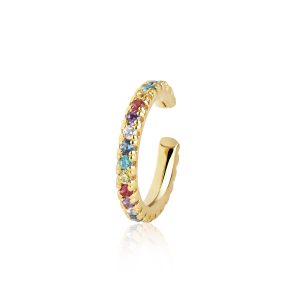 ELLERA Earcuff  Gold plated Multicolour