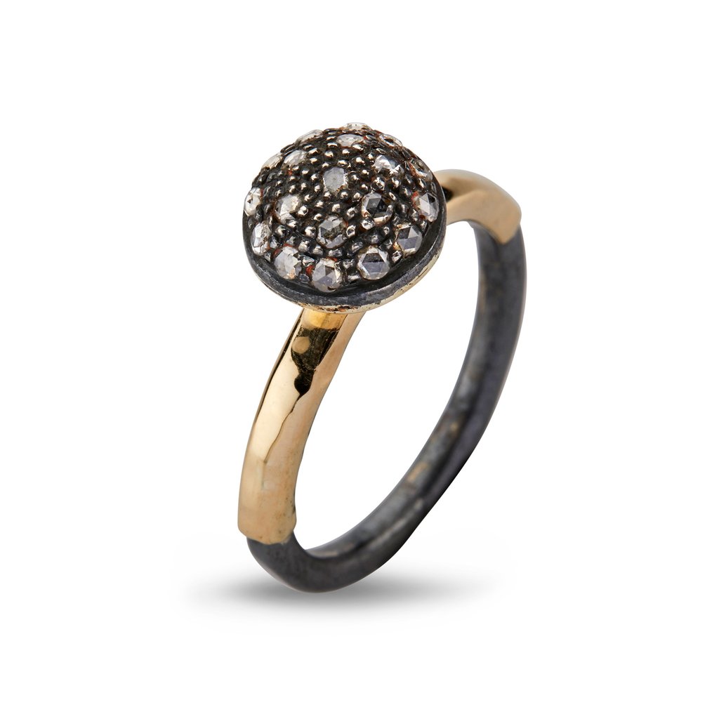 Victoria Rose Pave ring