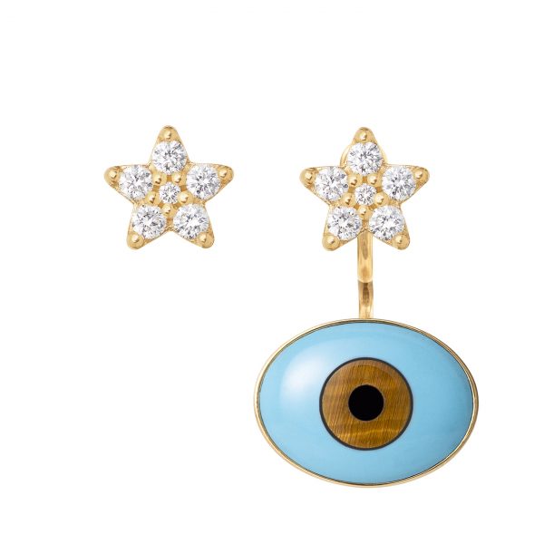 Ørepynt vedheng Lille Evil eye - Bilde 2