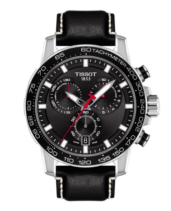 TISSOT SUPERSPORT CHRONO svart m/ rem
