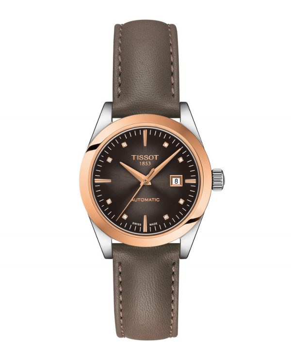 Tissot T-My Lady Automatic 18K Gold -Brown