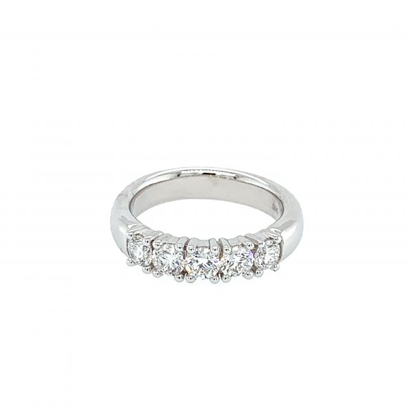 Hvitt Gull Alliansering Buet 5X0,20Ct Twsi