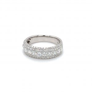 Ring hvitt gull m/ 1,39ct diamanter