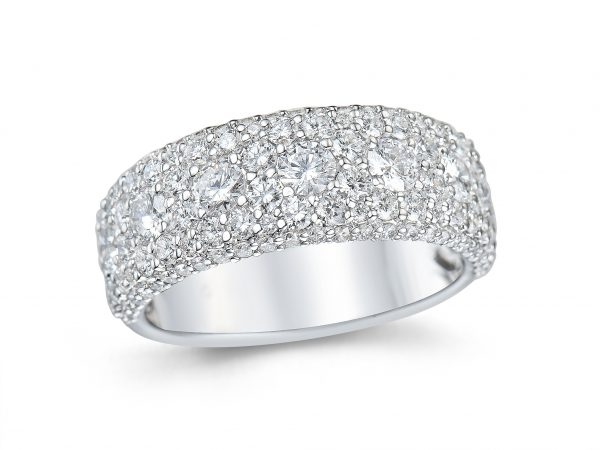 Ring hvitt gull m/ 1,97ct diamanter - Bilde 2