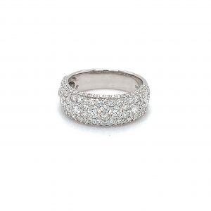 Ring hvitt gull m/ 1,97ct diamanter