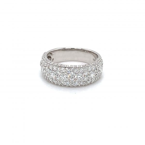 Ring hvitt gull m/ 1,97ct diamanter