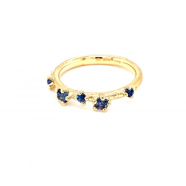 Shine ring safirer