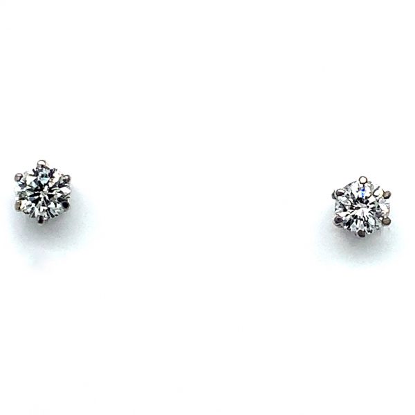 Hvitt gull ørepynt m/ 100cut diamant 0,25ct