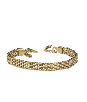 Chloe wide armbånd forgylt stål