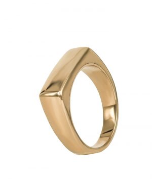 Nour ring forgylt stål
