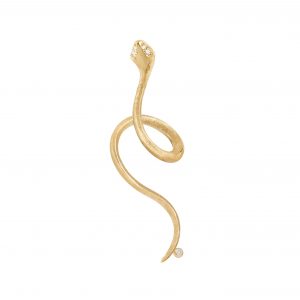 Snake Ørepynt  Gult Gull