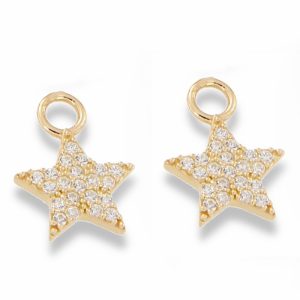 Star ear charm forgylt